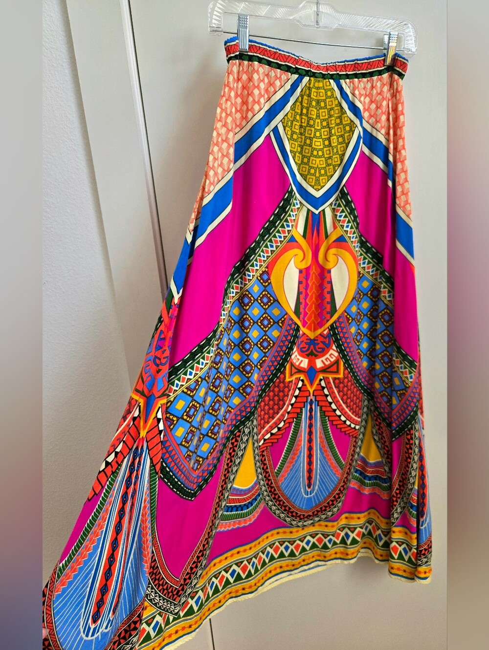 Flying Tomato Boho Aztec Print Pink Festival Maxi Skirt - Picture 5 of 5